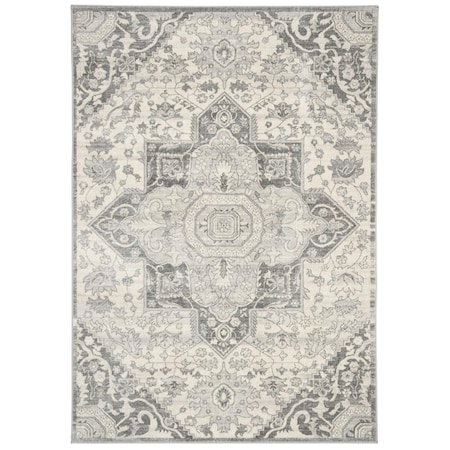 Safavieh 11 x 15 ft. Brentwood Power Loomed Rectangle Area Rug Grey & Cream BNT816B-1115